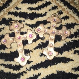 Sookie Sookie cross ear rings